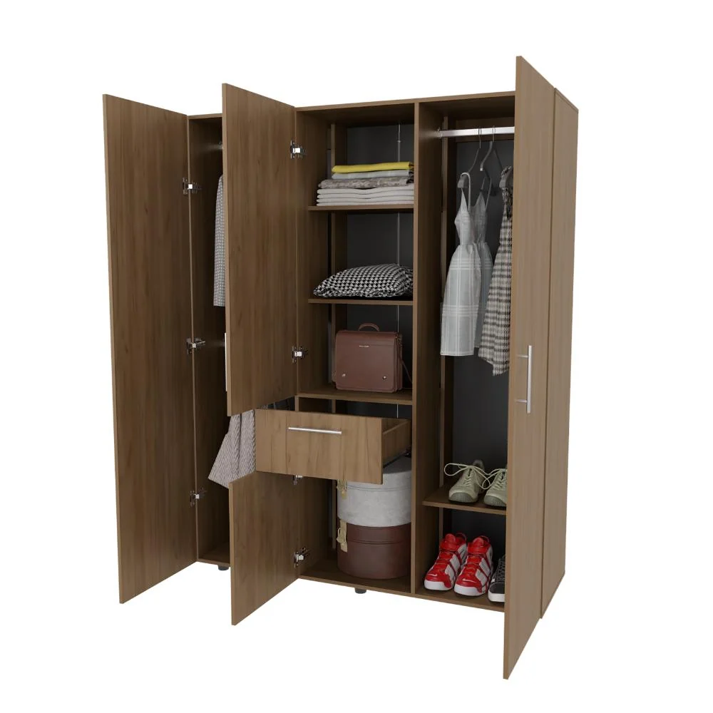 Closet Belen, Fresno Europeo y Wengue, Con Amplios Espacios Para Guardar Ropa ZF Virtual Muebles