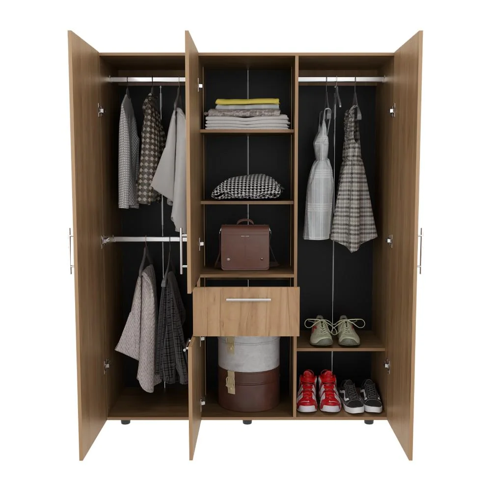 Closet Belen, Fresno Europeo y Wengue, Con Amplios Espacios Para Guardar Ropa ZF Virtual Muebles