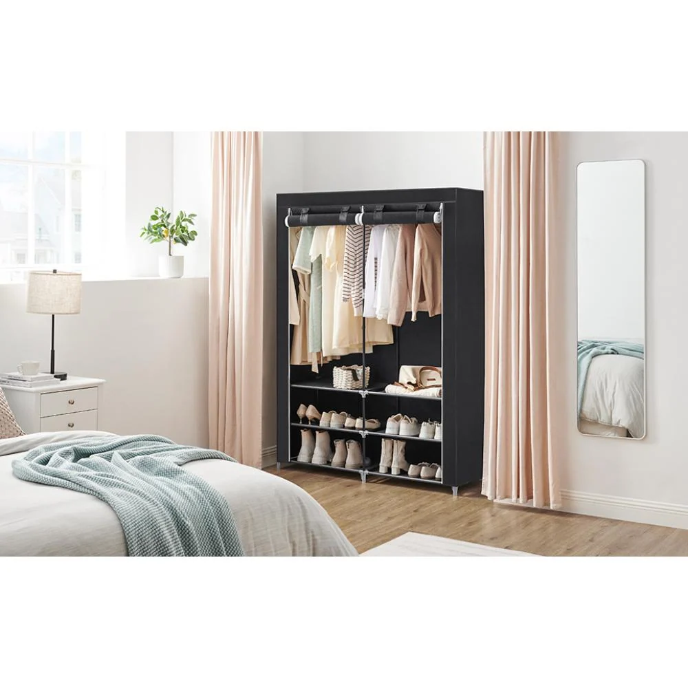 Closet Fest, Negro , Variedad de Entrepaños en Tela Virtual Muebles Importados