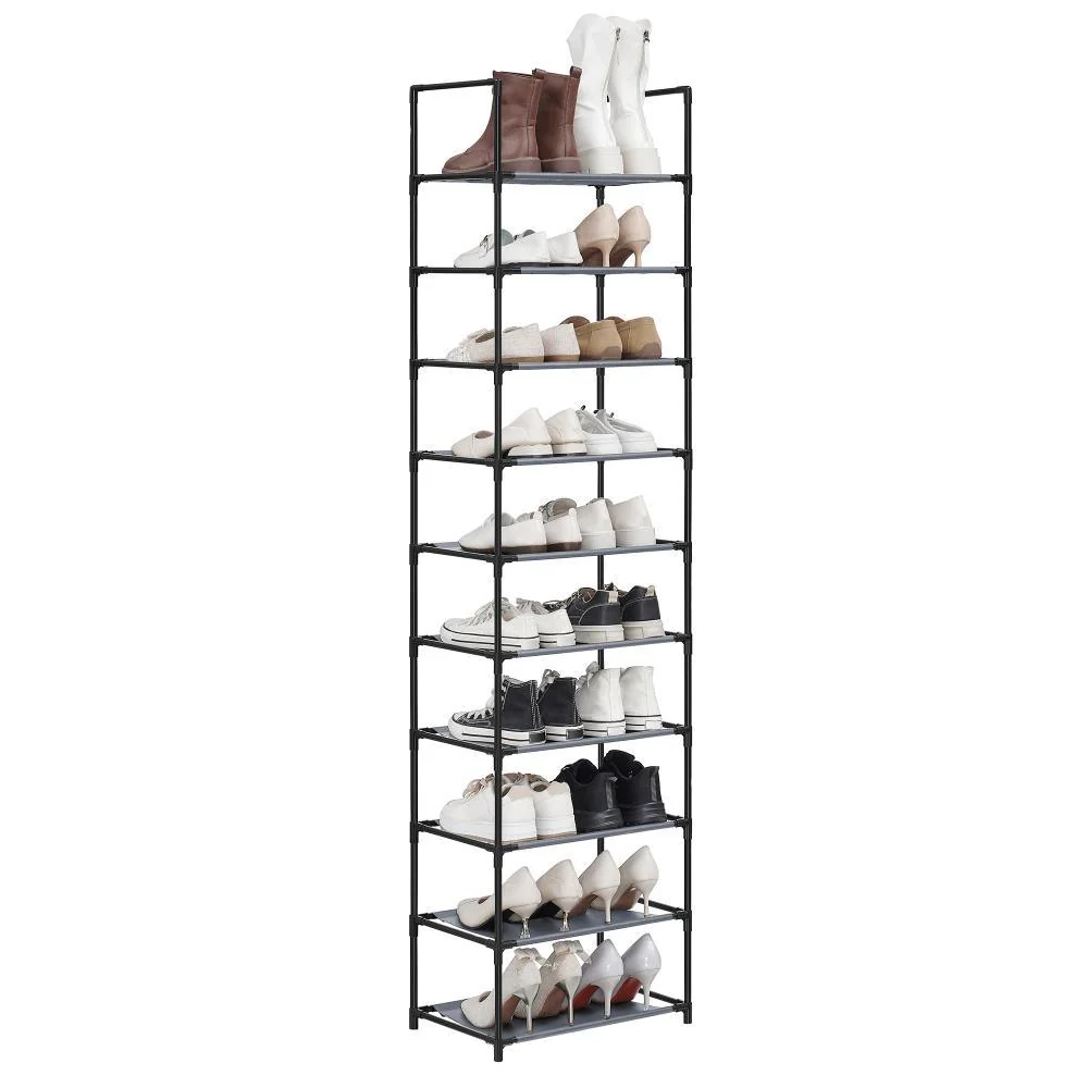 Zapatero Songmics 10 Niveles, Gris Virtual Muebles Importados