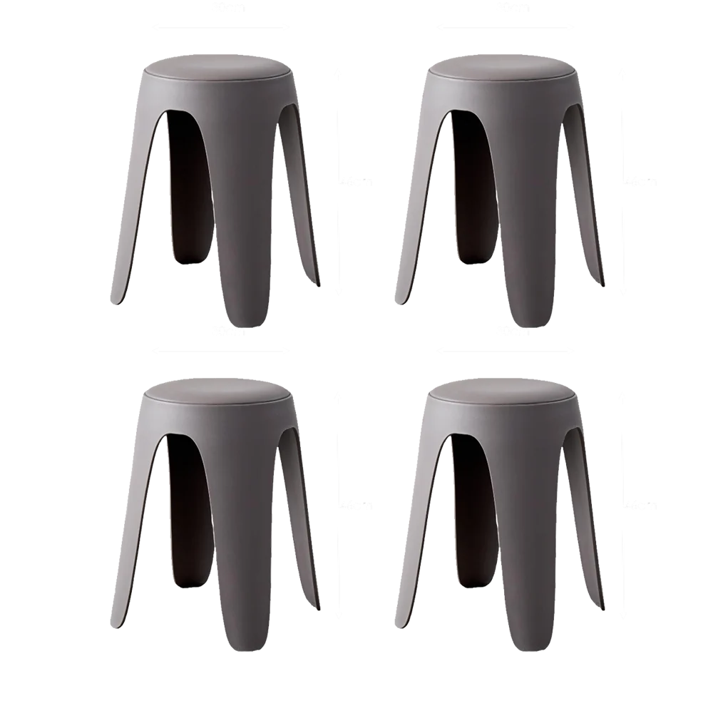 Butaco Con Cojin Else, Color Gris Oscuro, Diseño Moderno incluye cojín X4 Virtual Muebles X2