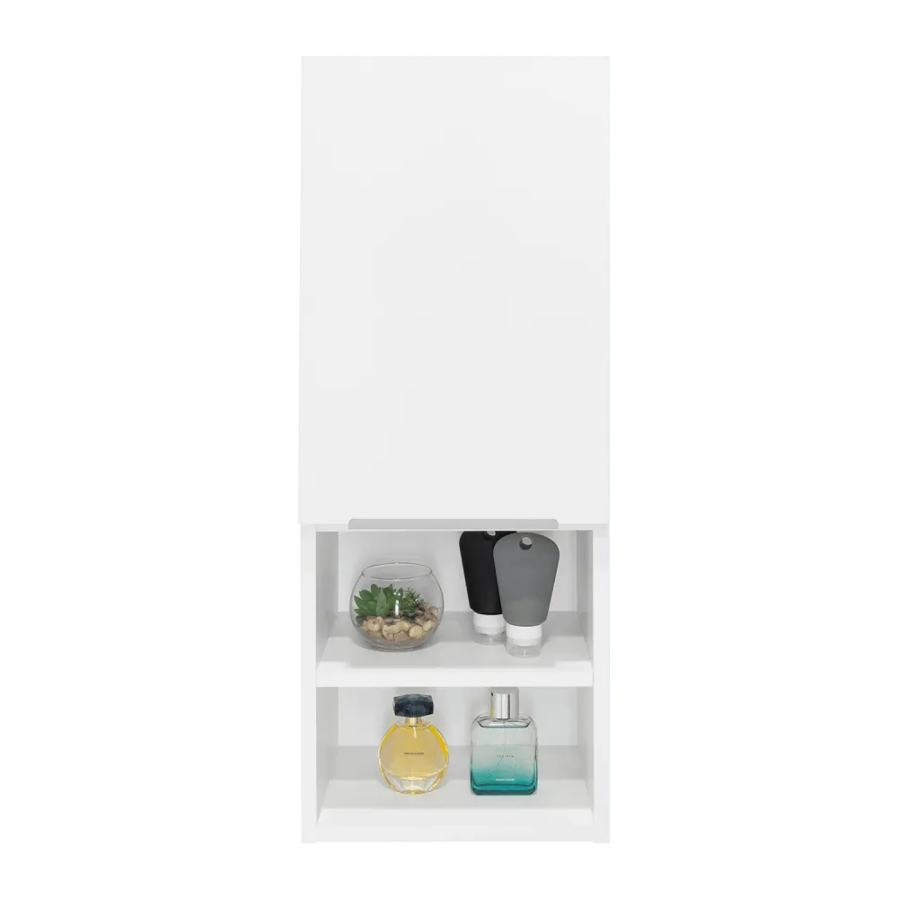 Gabinete de Baño Real, Blanco, con Tres Entrepaños ZF X2 Virtual Muebles X2