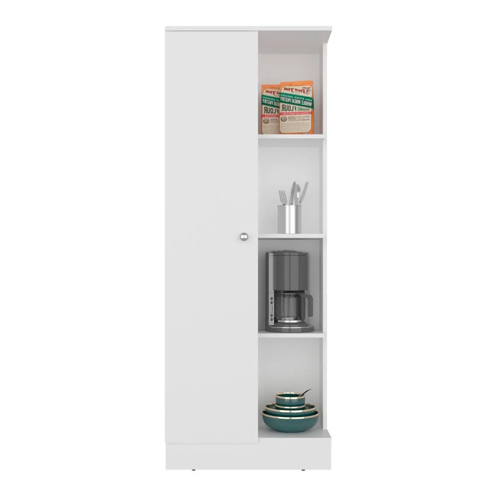 Alacena Multiusos Atol, Kronos Blanco, Con puerta abatible y amplio espacio de almacenamiento ZF Virtual Muebles ZF