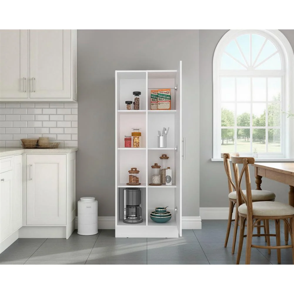 Alacena Multiusos Feko, Kronos Blanco, Con variedad de entrepaños amplios espacios ZF Virtual Muebles ZF