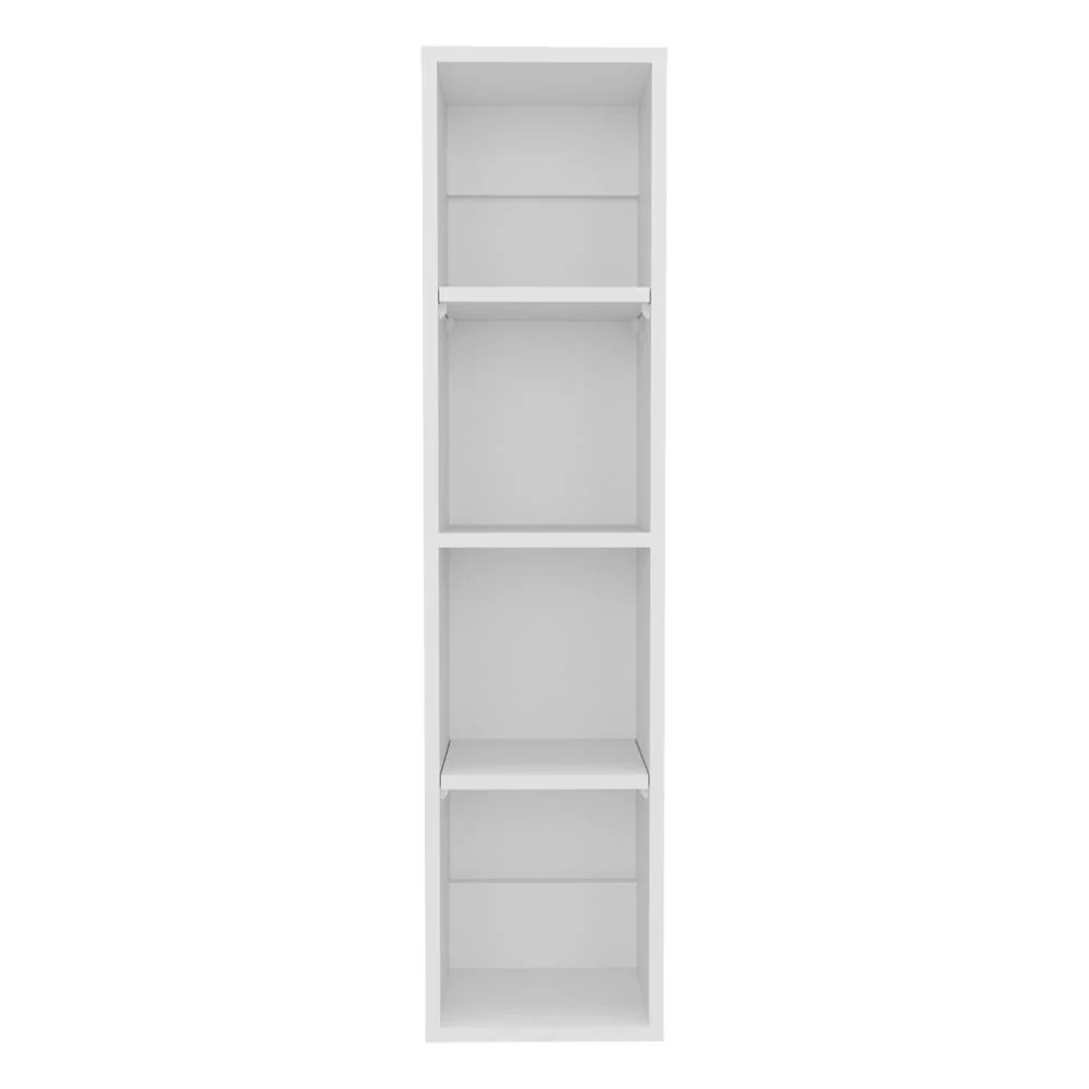 Alacena de Pared Pequeño Minimalista, Blanco, sin puertas, para implementos de aseo ZF Virtual Muebles ZF