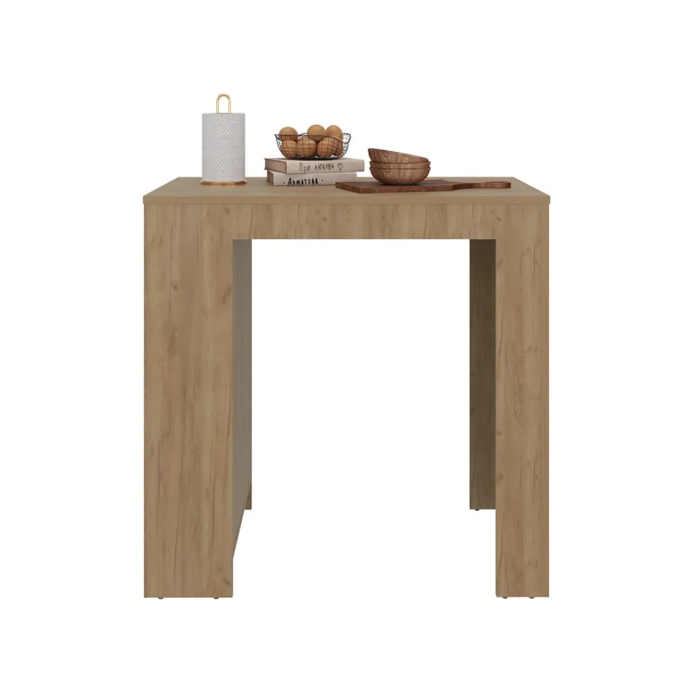 Barra de Cocina Portre, Kronos Fresno, con Amplia Superficie En La Mesa ZF Virtual Muebles ZF