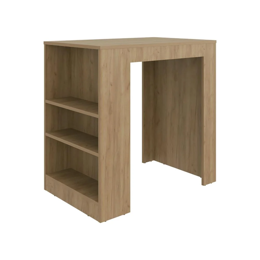 Barra de Cocina Portre, Kronos Fresno, con Amplia Superficie En La Mesa ZF Virtual Muebles ZF