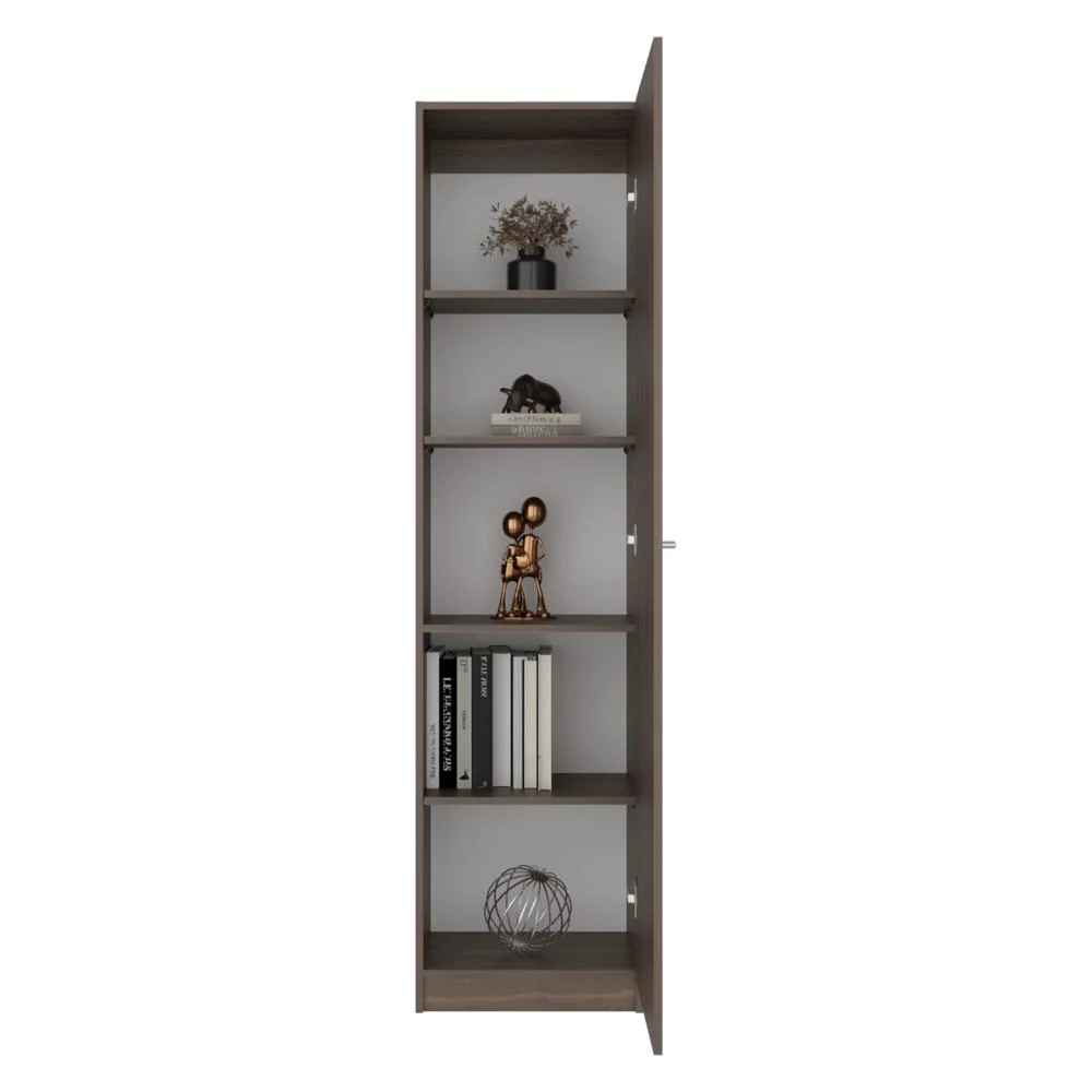 Biblioteca Home Eco, Macadamia, con Cinco Entrepaños ZF Virtual Muebles ZF