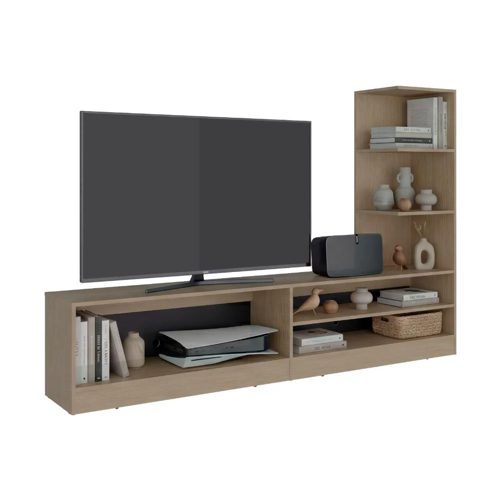 Centro de Entretenimiento Delmar, Cartagena, tiene capacidad para tv hasta de 65" ZF Virtual Muebles ZF
