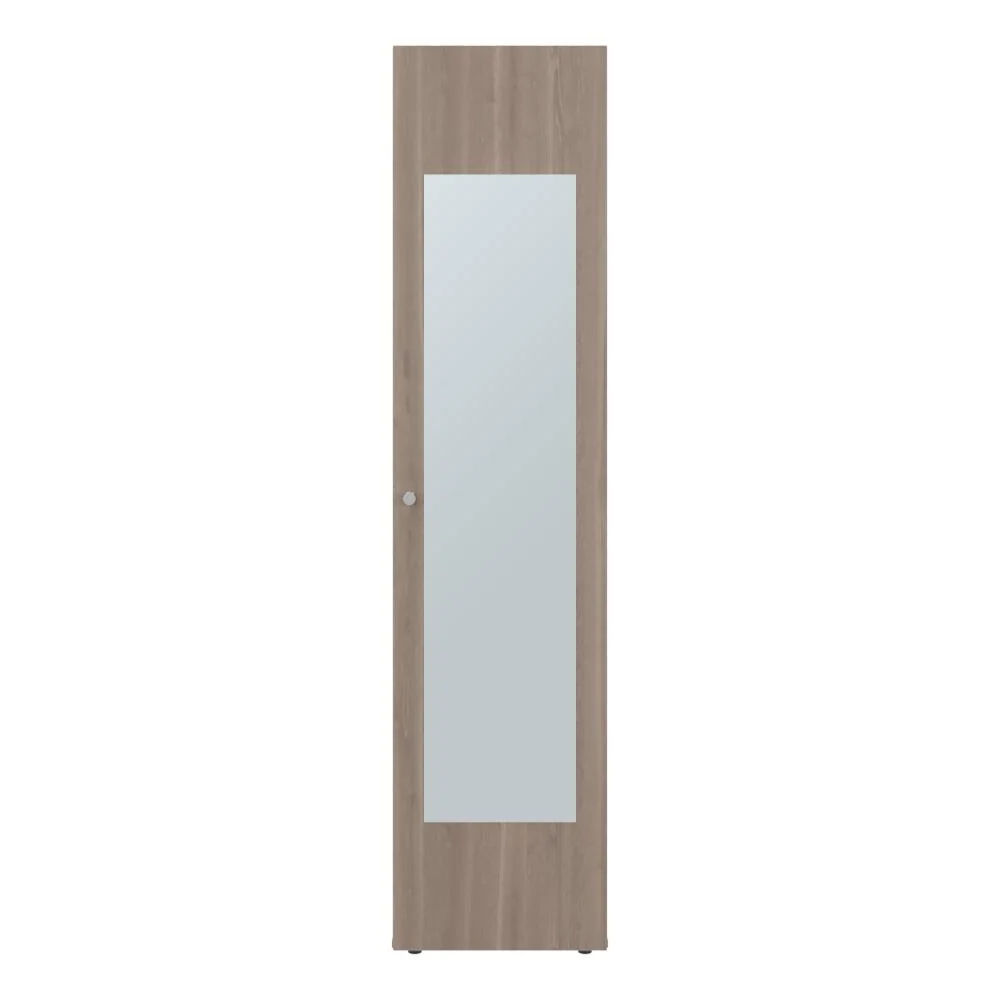 Closet Alma, Bardolino Y Blanco, Con espejo, Una puerta abatible y variedad de entrepaños ZF Virtual Muebles ZF