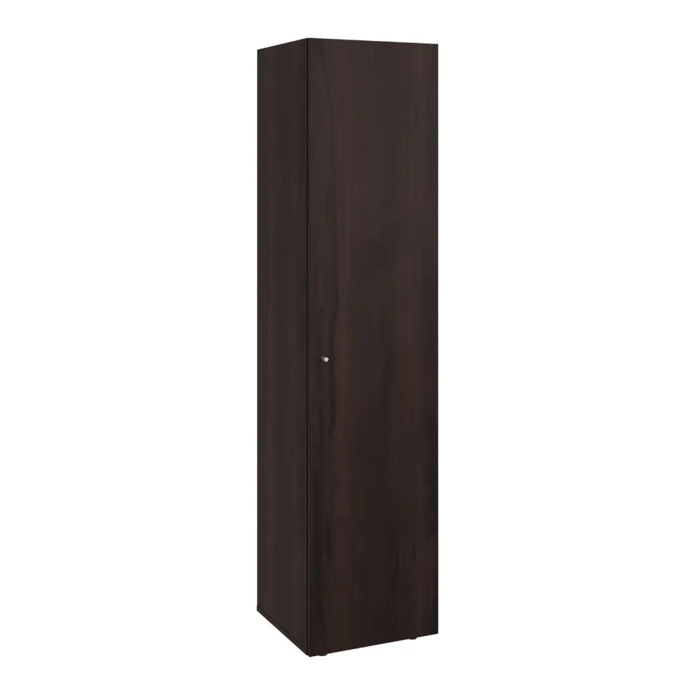 Closet Alma, Kronos Nogal, Diseño moderno con entrepaños y puerta ZF Virtual Muebles ZF