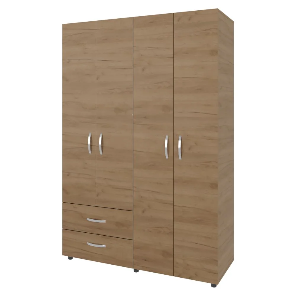 Closet Arkola, Kronos Fresno Europeo, Cuatro Puertas y Dos Cajones ZF Virtual Muebles ZF
