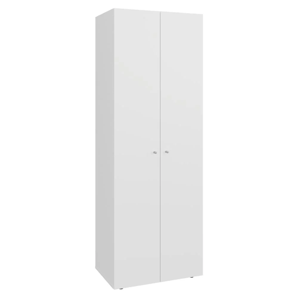 Closet Beico, Blanco Duqueza, Con Dos Puertas Abatibles y Cuatro Entrepaños ZF Virtual Muebles ZF