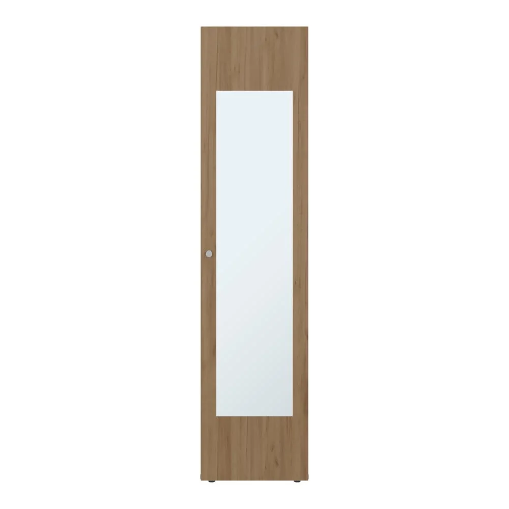 Closet Con Espejo Alma, Kronos Fresno, Diseño moderno con entrepaños y puerta ZF Virtual Muebles ZF