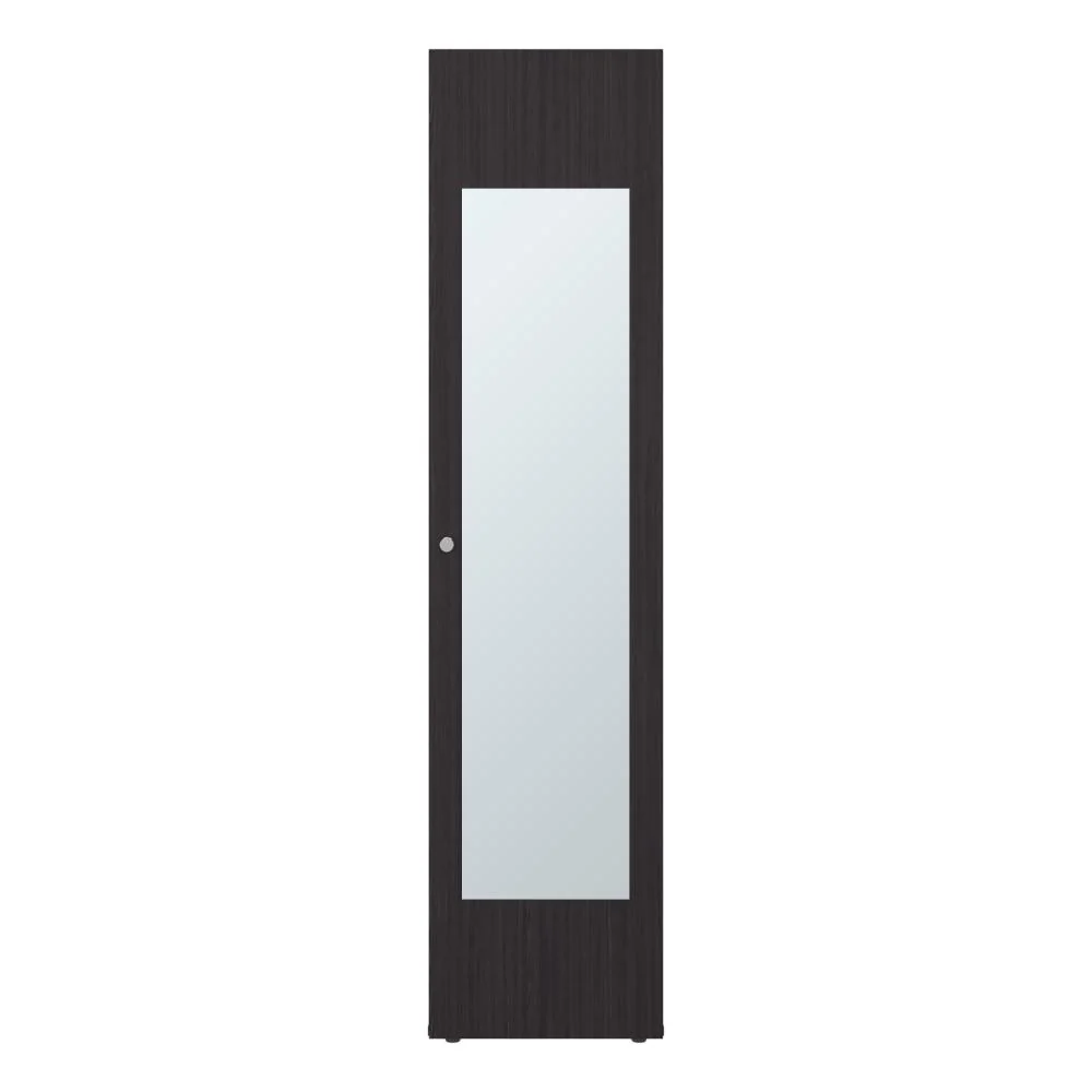 Closet Con Espejo Alma, Kronos Wengue, Una puerta abatible y entrepaños para guardar ropa ZF Virtual Muebles ZF