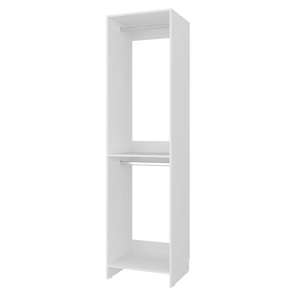 Closet Eco, Kronos Blanco, Con un entrepaño amplio para organizar ropa, sin puertas ZF Virtual Muebles ZF