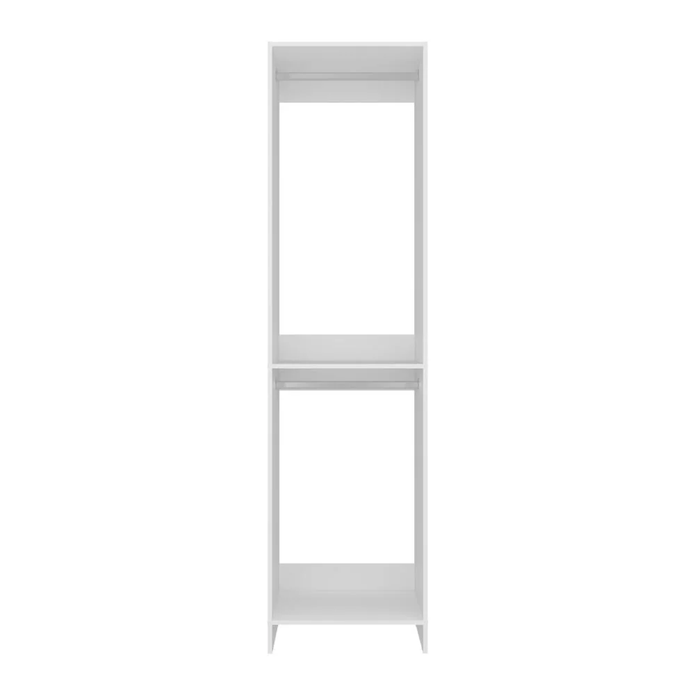 Closet Eco, Kronos Blanco, Con un entrepaño amplio para organizar ropa, sin puertas ZF Virtual Muebles ZF