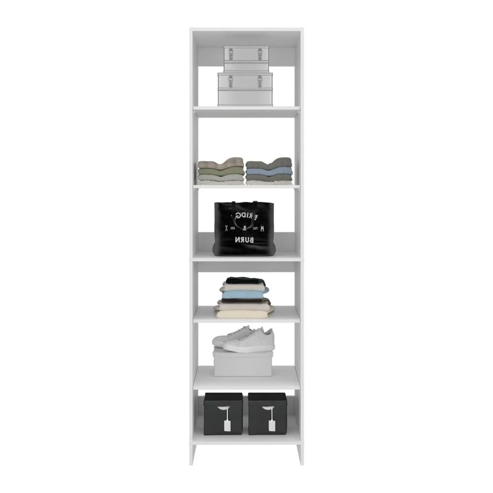Closet Eco, Kronos Blanco, Con variedad de entrepaños, sin puertas ZF Virtual Muebles ZF