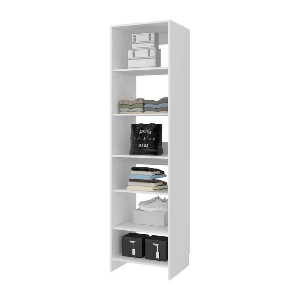Closet Eco, Kronos Blanco, Con variedad de entrepaños, sin puertas ZF Virtual Muebles ZF