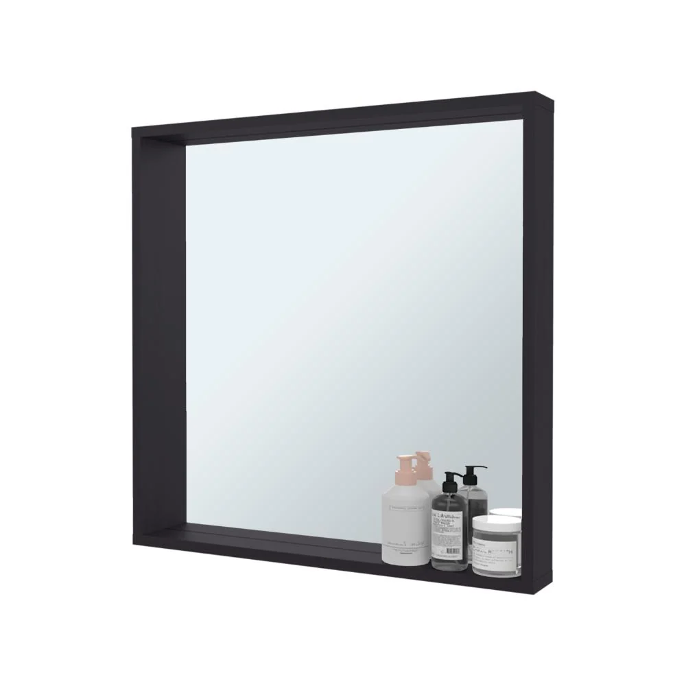Espejode Baño Dakota, Wengue, Espejo de baño, diseño moderno ZF Virtual Muebles ZF
