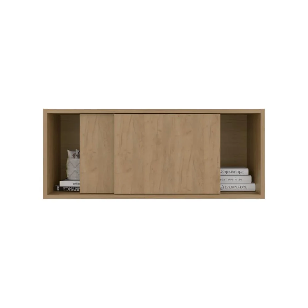 Gabinete Auxiliar Tanix, Fresno Europeo, Con Puertas corredizas ZF Virtual Muebles ZF