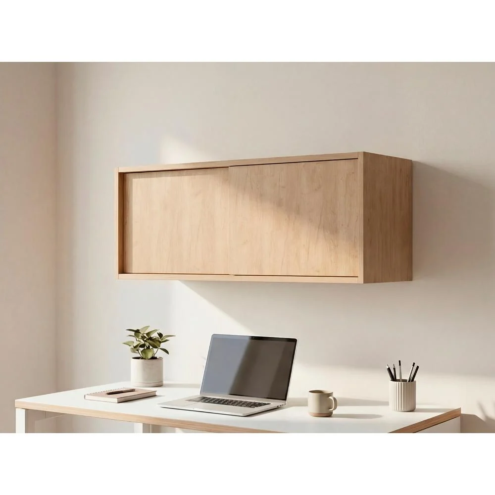 Gabinete Auxiliar Tanix, Fresno Europeo, Con Puertas corredizas ZF Virtual Muebles ZF