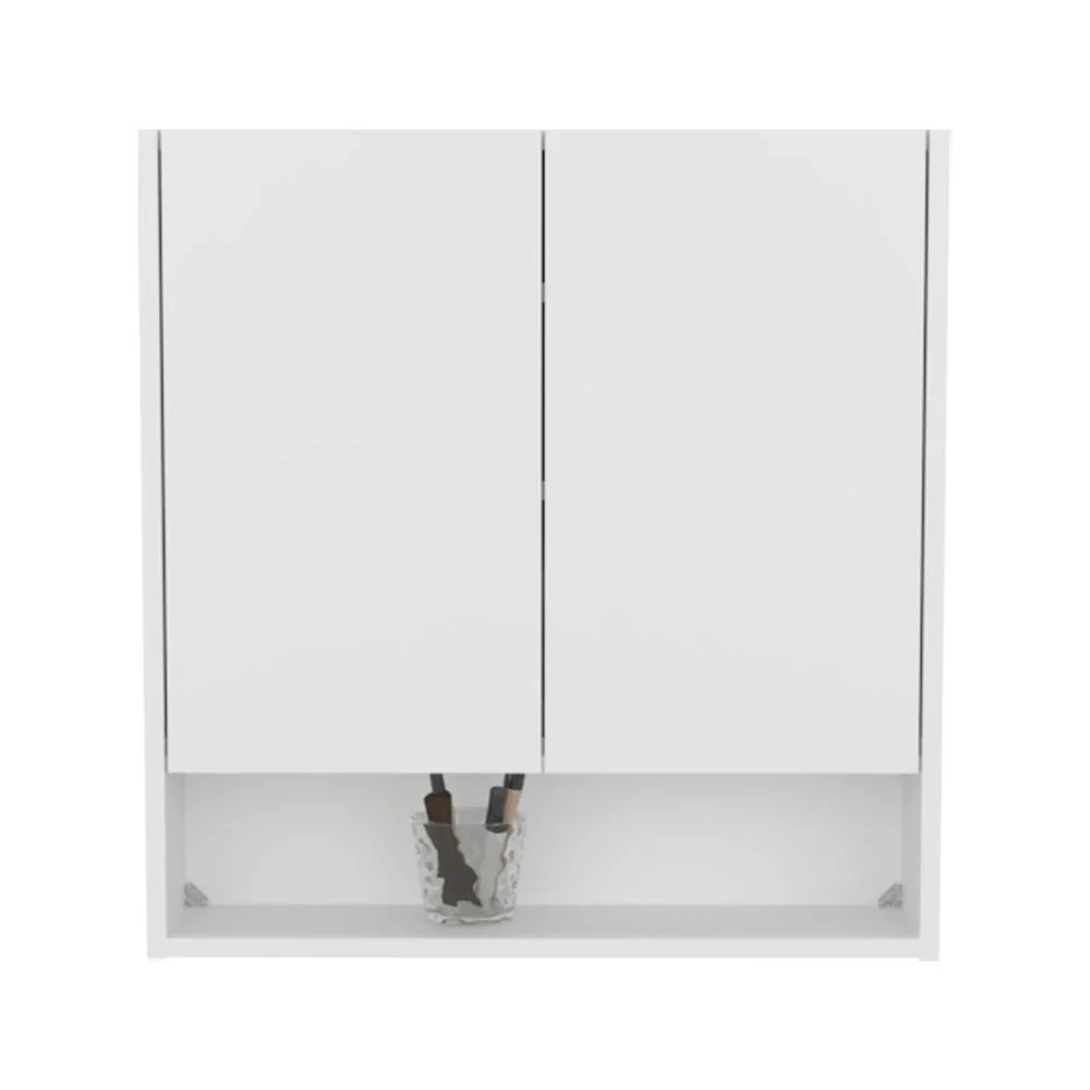 Gabinete de Baño Colet, Kronos Blanco, con espacio para colocar objetos ZF Virtual Muebles ZF