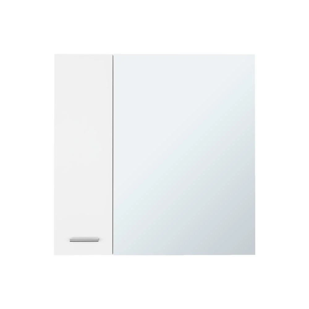 Gabinete de Baño Depp, Blanco, con Puerta Espejo Biselado y Dos Entrepaños ZF Virtual Muebles ZF