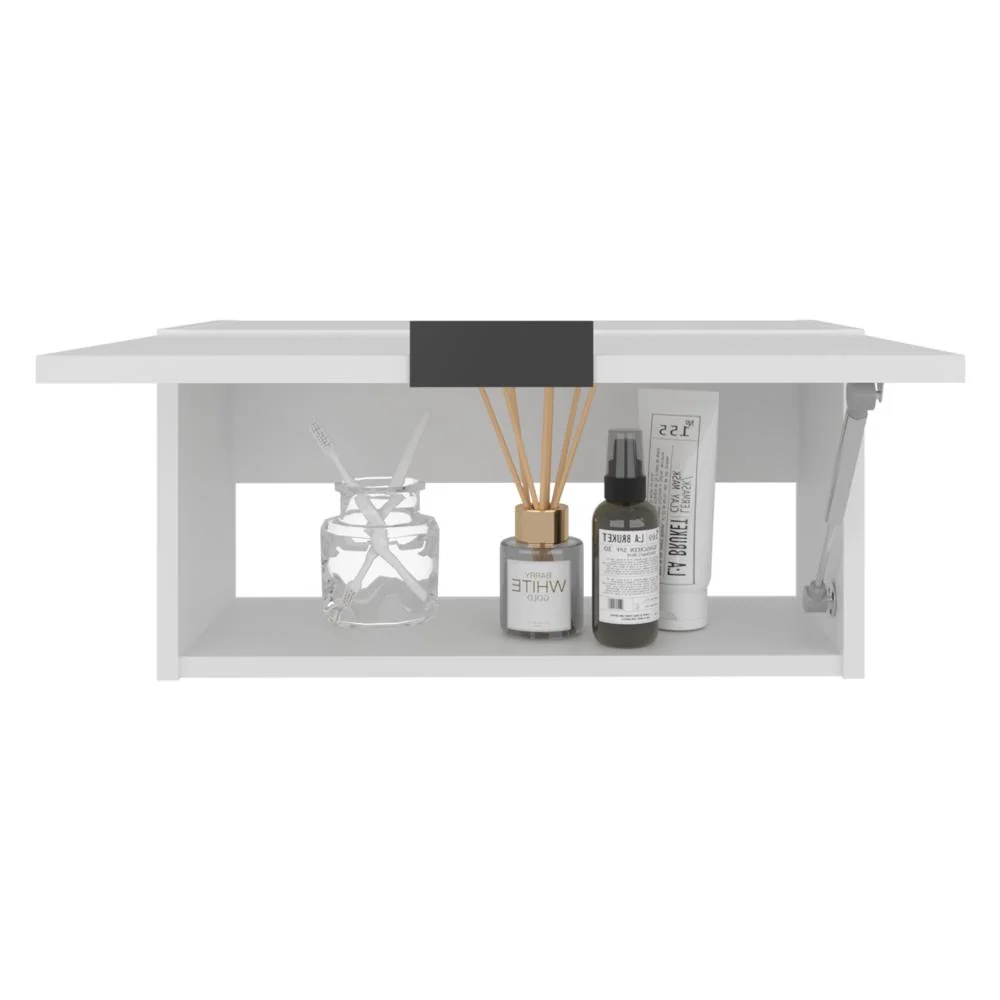 Gabinete de Baño Elsah, Kronos Blanco, con espacio para colocar objetos ZF Virtual Muebles ZF