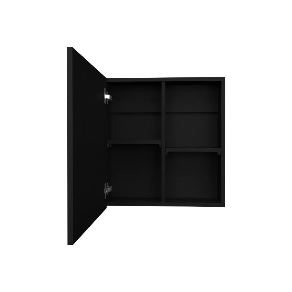 Gabinete de Baño Luma, Wengue, con Puerta Espejo y Dos Entrepaños Para Ubicar Múltiples Objetos ZF Virtual Muebles ZF