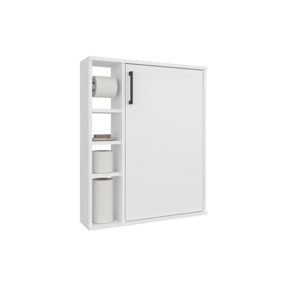 Gabinete de Baño Meller, Kronos Blanco, con espacio para colocar objetos ZF Virtual Muebles ZF