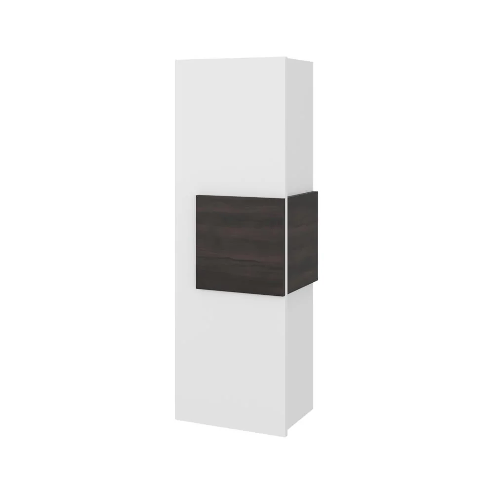 Gabinete de Baño Picasso, Kronos Blanco y Kronos Nogal, con Espacio Para Guardar Objetos de Aseo ZF Virtual Muebles ZF