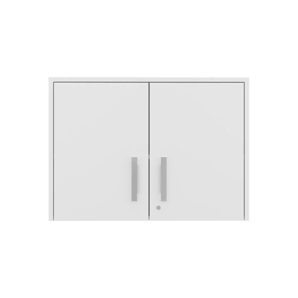 Gabinete Superior Multiusos, Kronos Blanco, Con dos puerta batientes ZF Virtual Muebles ZF