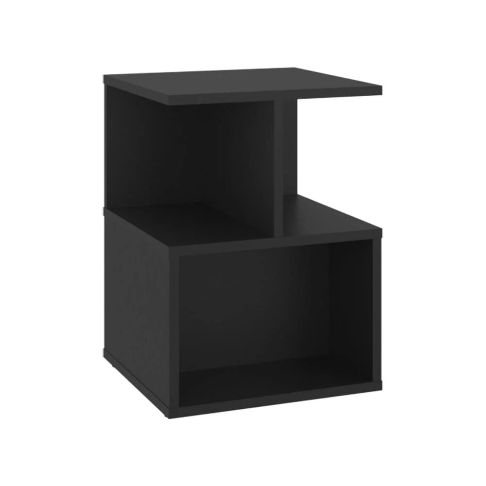 Mesa de Noche Ocaso, Wengue, Con variedad de entrepaños para ubicar objetos, diseño moderno ZF Virtual Muebles ZF