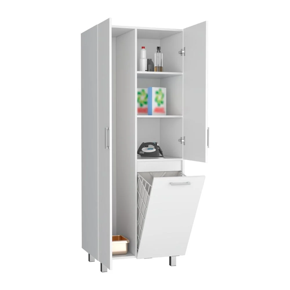 Mueble de Aseo Iris, Blanco Duqueza, con espacio para ubicar objetos de aseo ZF Virtual Muebles ZF