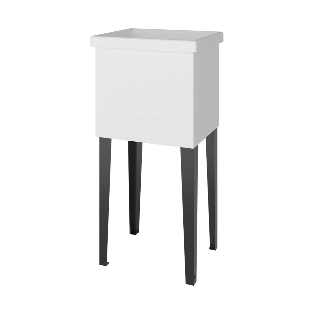 Mueble De Lavado Independiente Barium, Kronos Blanco, Con orificio para drenaje incluye lavamanos no griferí ZF Virtual Mu...