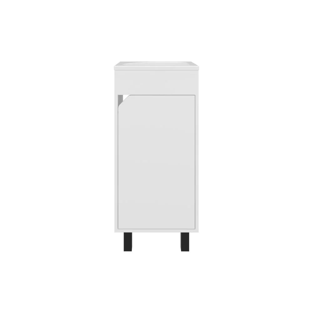 Mueble Para Lavamanos Betel, Blanco, Incluye Lavamanos Plastiglas Floresta 40 ZF Virtual Muebles ZF