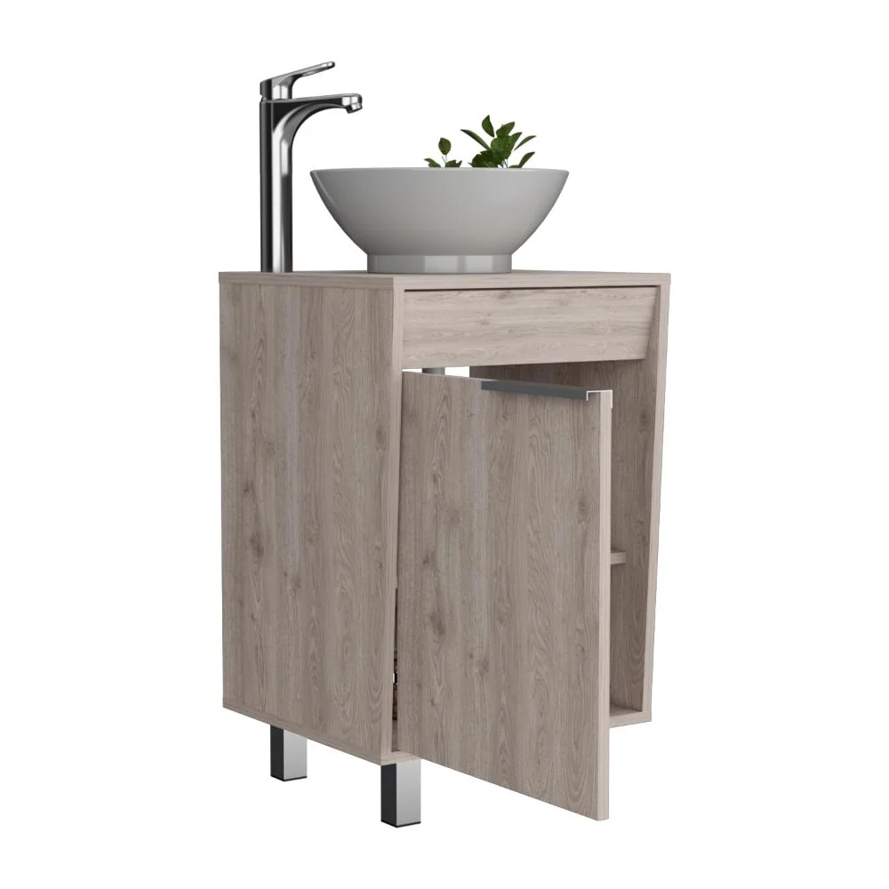 Mueble Para Lavamanos Burco, Bardolino, Con espacio para ubicar objetos de aseo incluye lavamanos ZF Virtual Muebles ZF