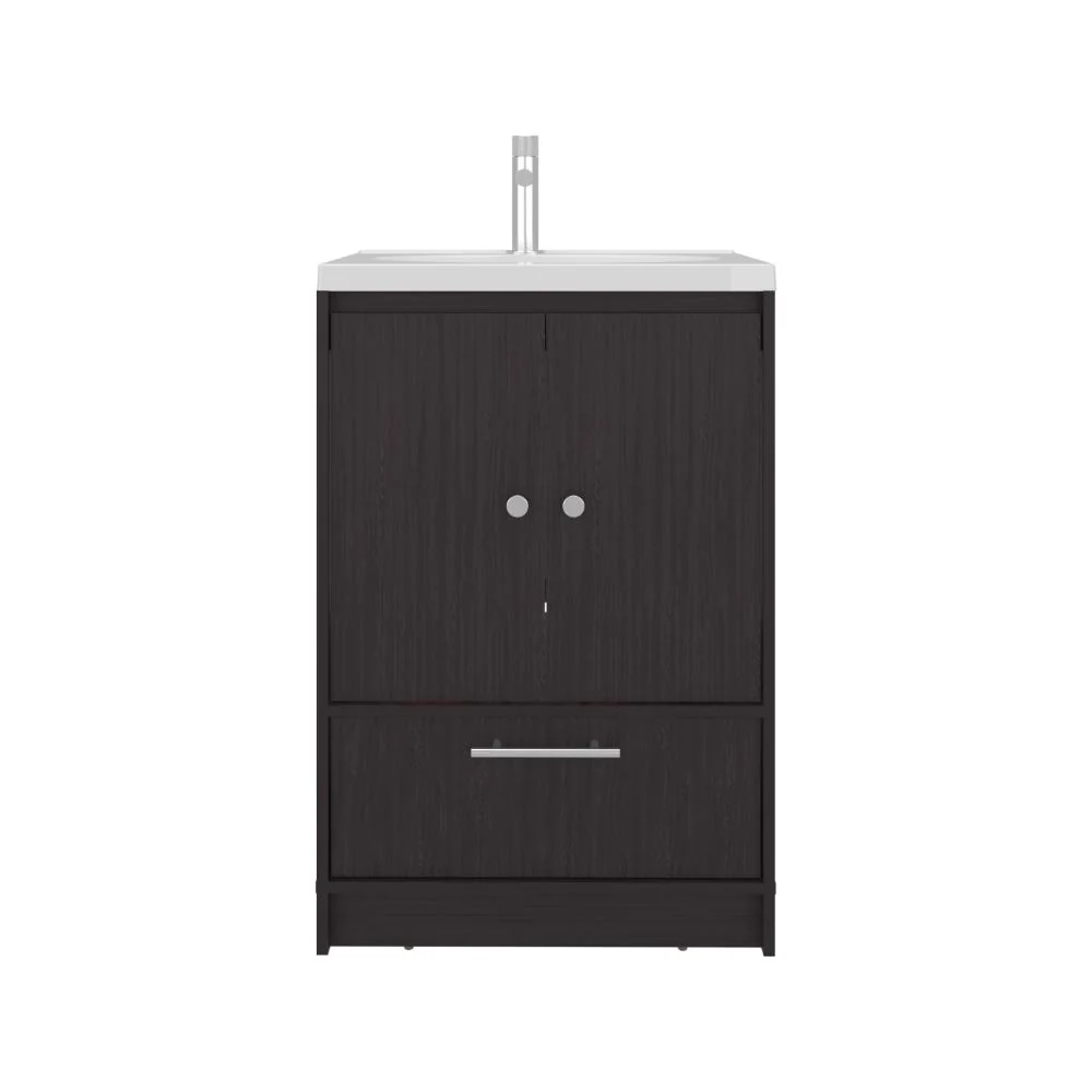 Mueble Para Lavamanos Madison, Wengue, Incluye Lavamanos Praia 60 ZF Virtual Muebles ZF