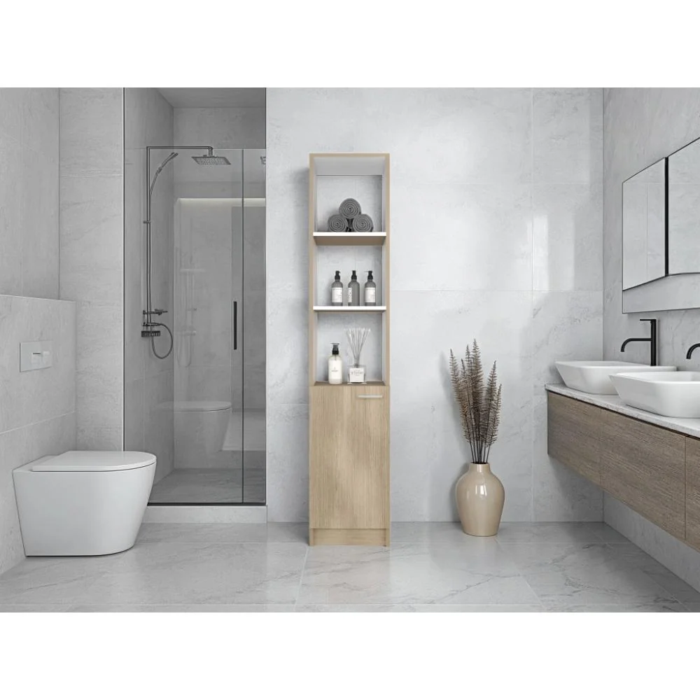 Organizador de Baño Aqua, Cartagena y Blanco, con Variedad de Entrepaños ZF Virtual Muebles ZF