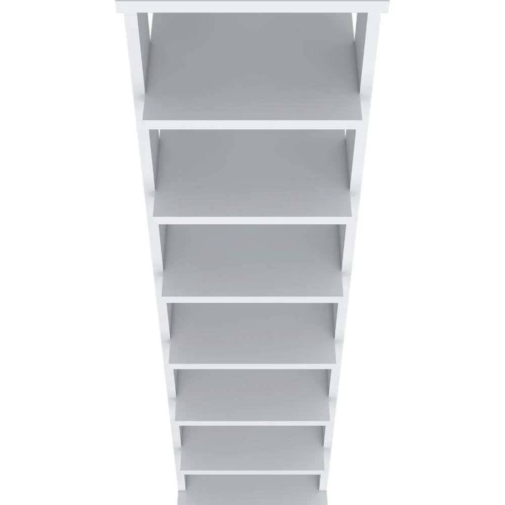 Zapatero Odes, Blanco, con siete entrepaños ZF Virtual Muebles ZF