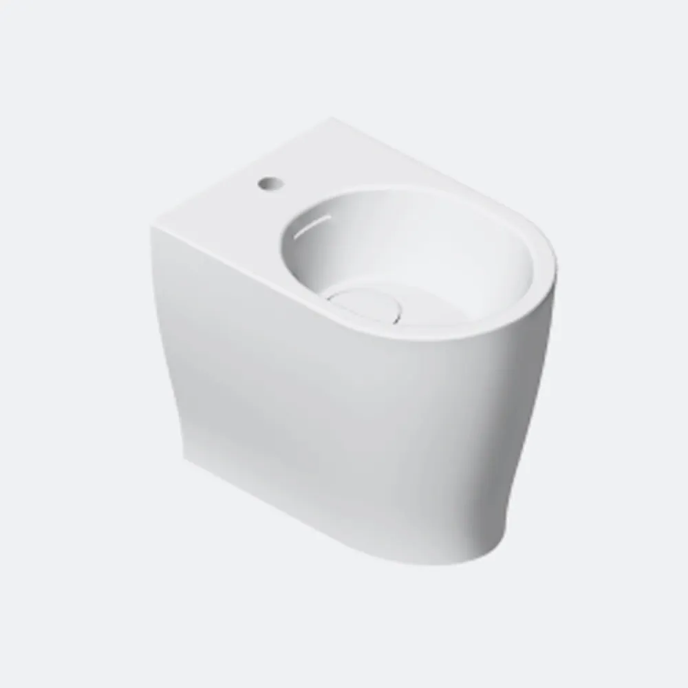 Ergonómico Bidet filomuro Domus Falerii collezione Multipla bianco lucido
