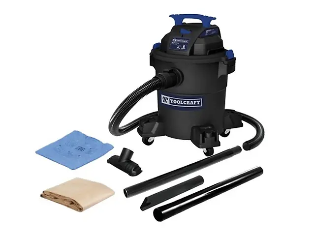 Giratorio Toolcraft tc4184 aspiradora 4 hp 6 galones liquidos y solidos