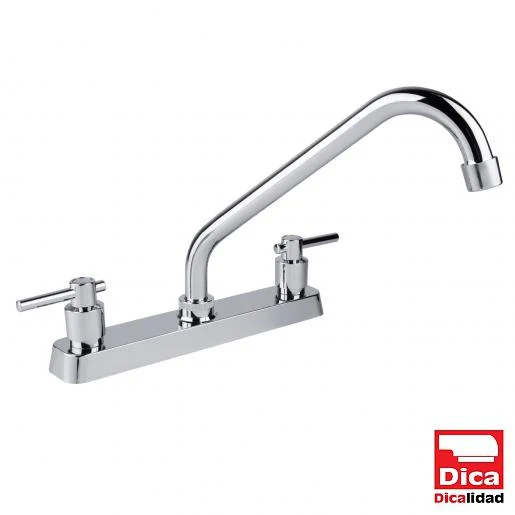 Mezcladora 8" Cuello Breve para Fregadero Dica 4335TS