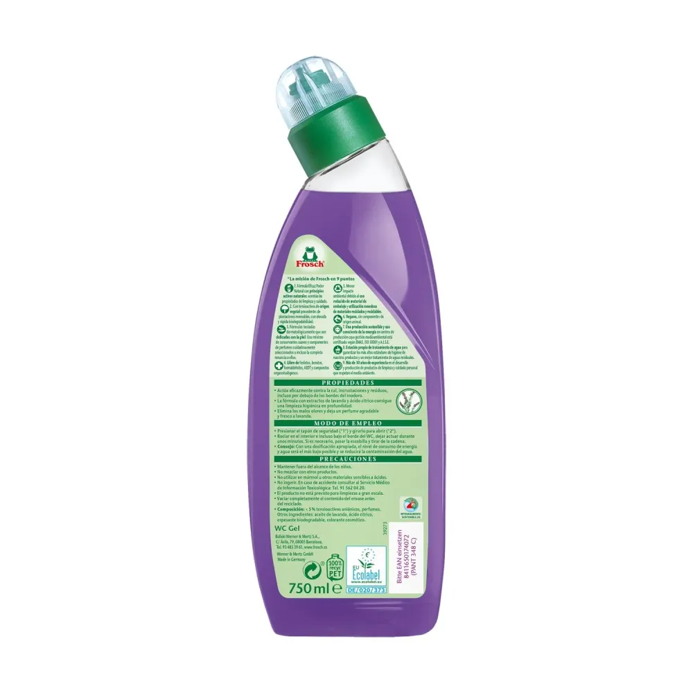 Pack 10x Gel limpia WC Lavanda Eco Frosch 750 ml XL Size