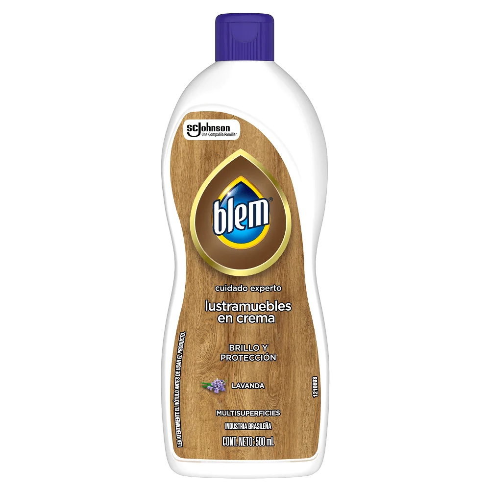 Profesional de Limpieza Lustra Muebles Crema Lavanda 500 Ml