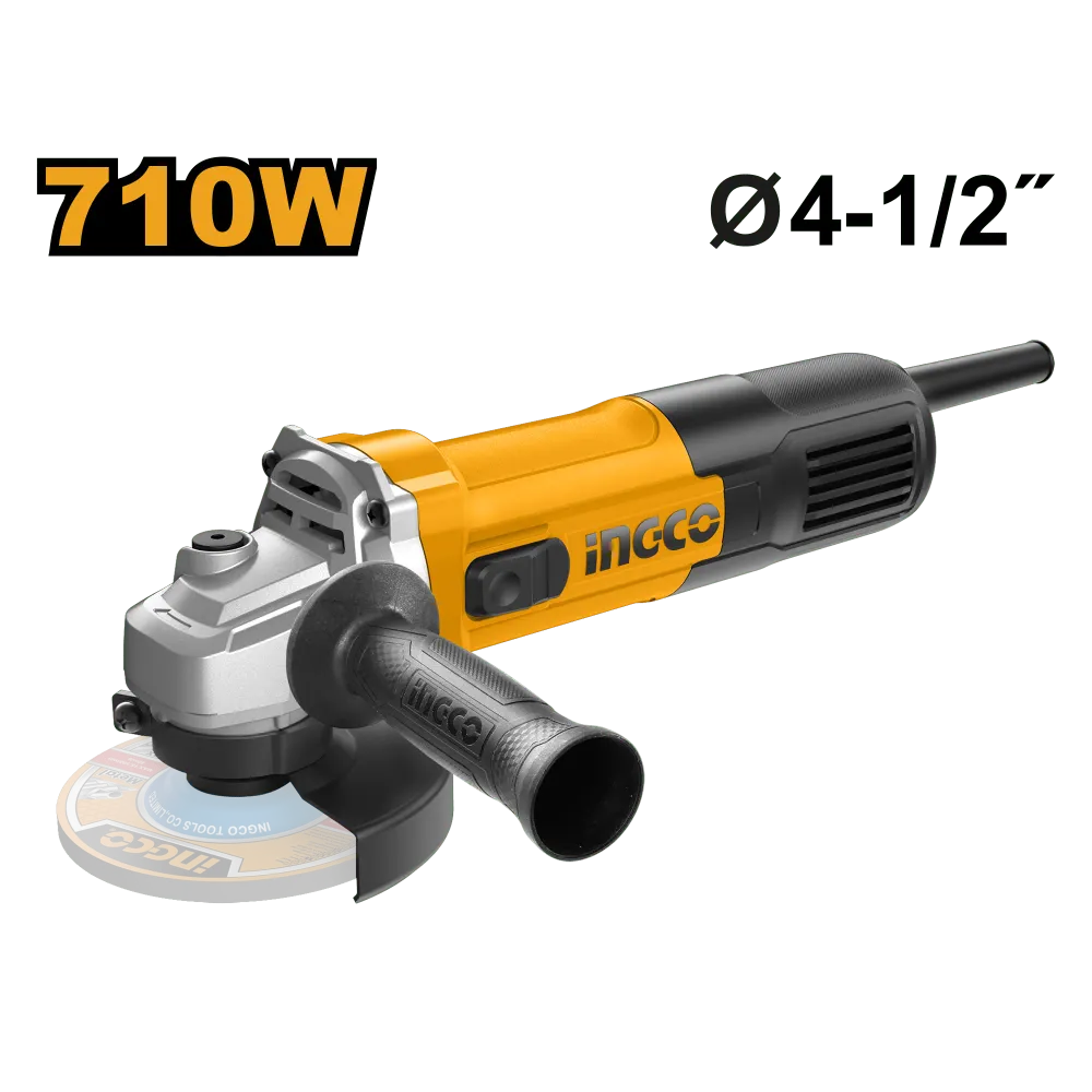 Profesional de Limpieza Pulidora Angular 4 1/2" 710W Ingco UAG7118