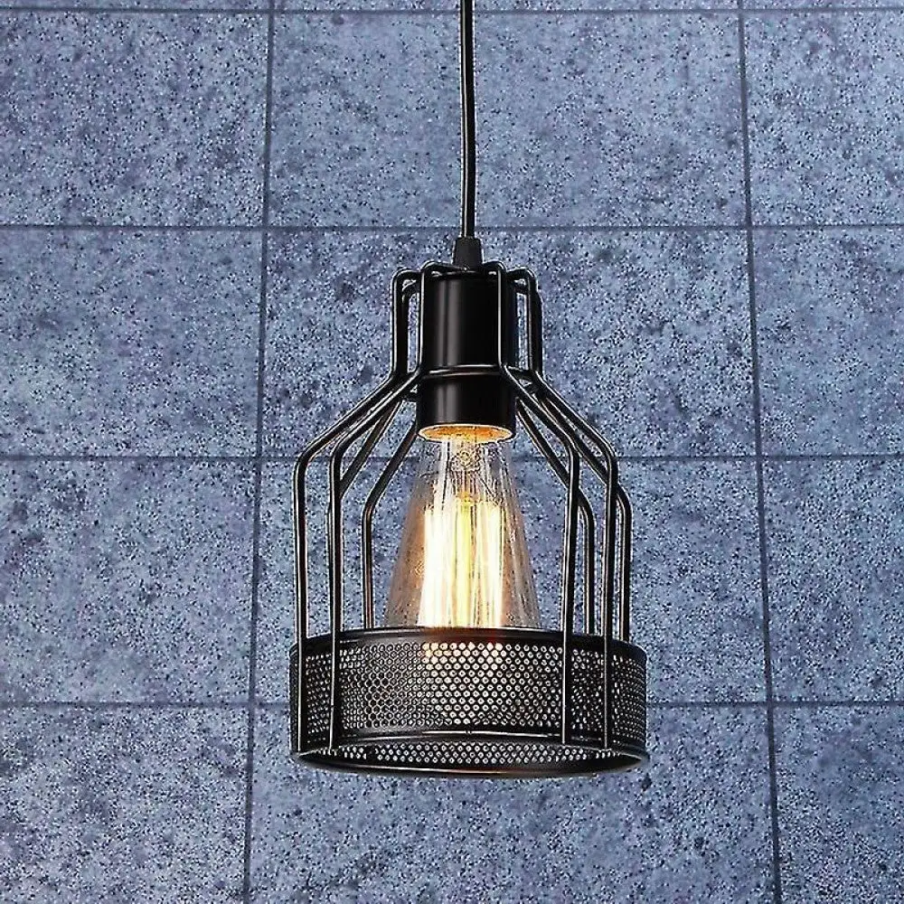 Recargable Colgante acero cromo negro th8015/c n tecno home