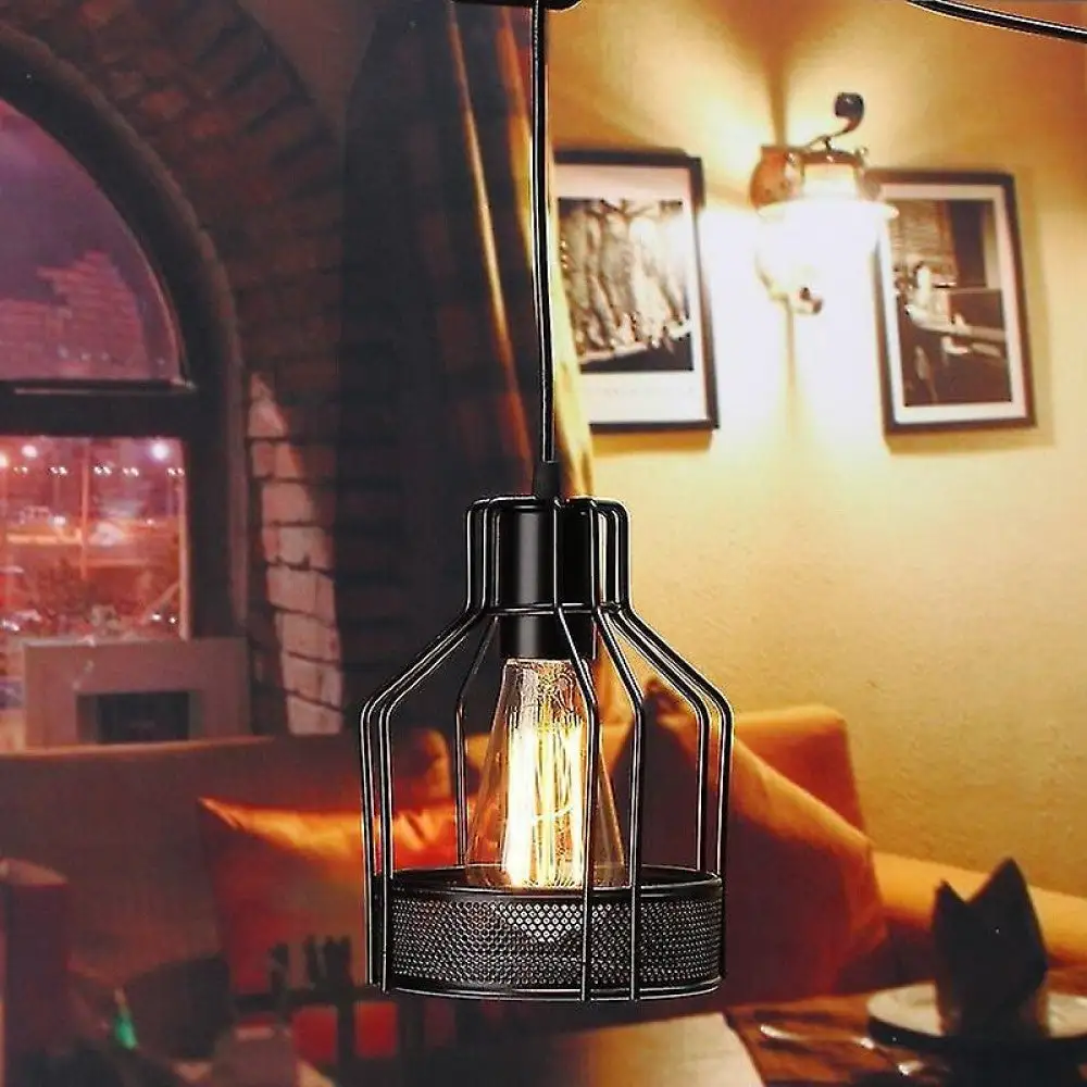 Recargable Colgante acero cromo negro th8015/c n tecno home