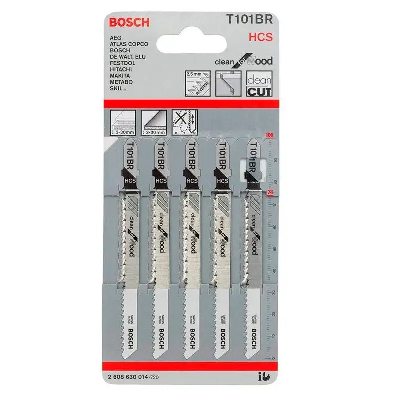 Segueta t101br clean wood blíster con 5 unidades Kit Completo